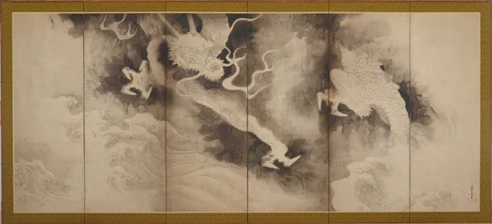 Drachen und Wolken, Edo-Periode